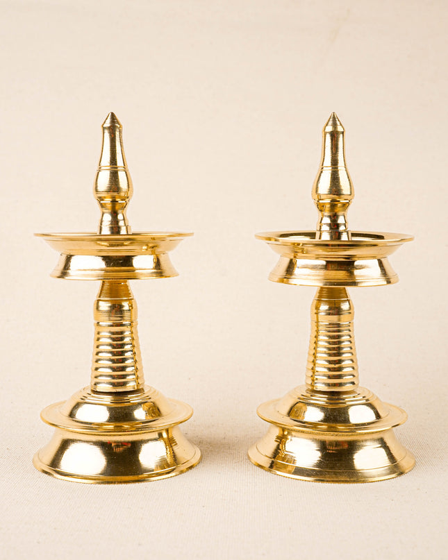 Brass Kerala Diya - Set of 2 - WL0018