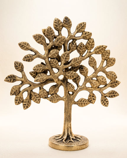 Brass Kalpavriksha Tree - Black Antique Finish - WL0055-2