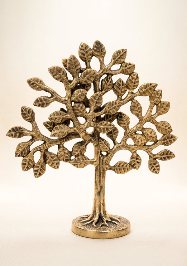 Brass Kalpavriksha Tree - Black Antique Finish - WL0055-2