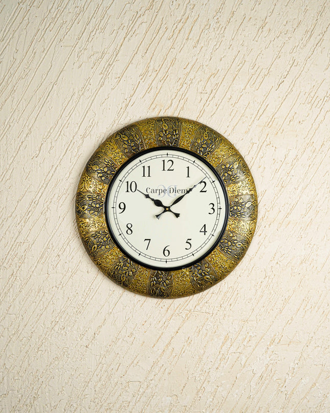 Wall clocks - Polished brass and Gold Coloured Design (18 inch) - WL0173