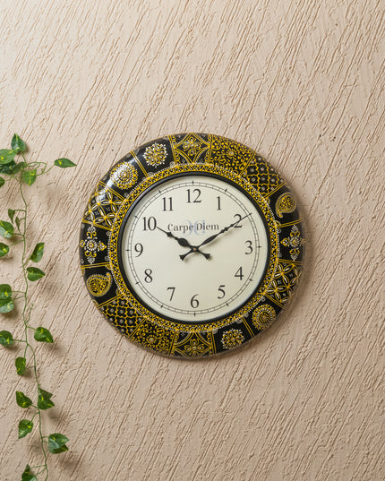 Wall clocks - Hand painted Floral Design (18 inch) - WL0435