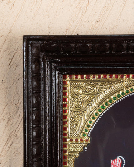 Tanjore Painting - Saraswathi - Flat (Gold Foil) - 15x12 inch - WL0461