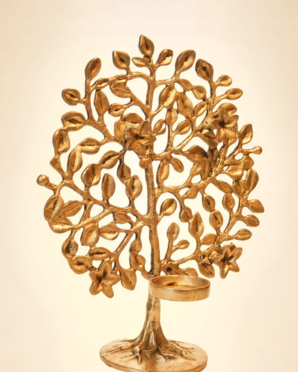 Brass Kalpavriksha with T-Light Holder - WL0587