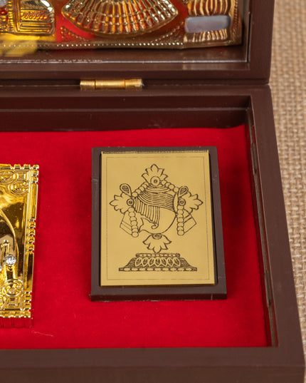 Paduka Prayer Box (Large) - Tirupathi Balaji Padmavathi Thayar - WL0601-6