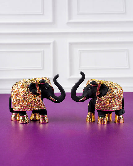 German Silver 3Inch Elephant (Set of 2) - WL0887