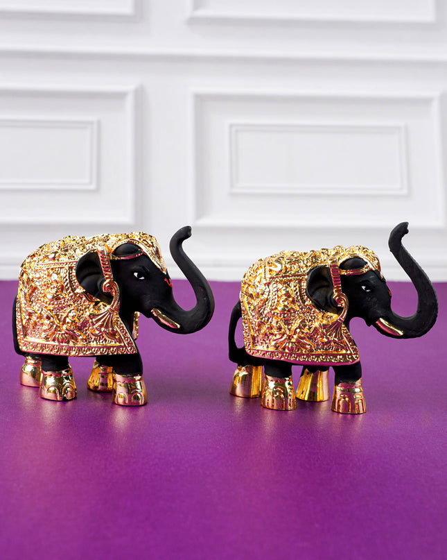 German Silver 3Inch Elephant (Set of 2) - WL0887