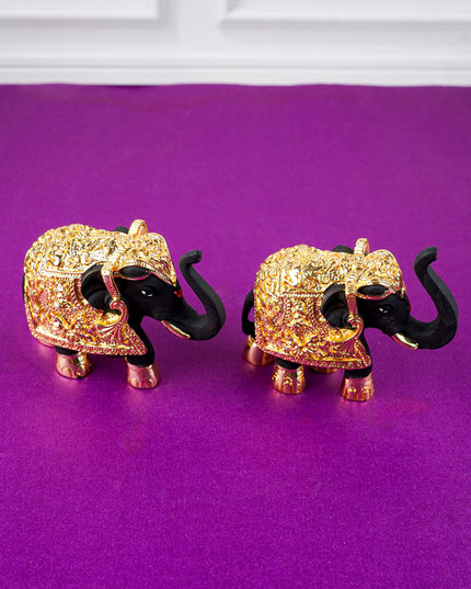 German Silver 3Inch Elephant (Set of 2) - WL0887