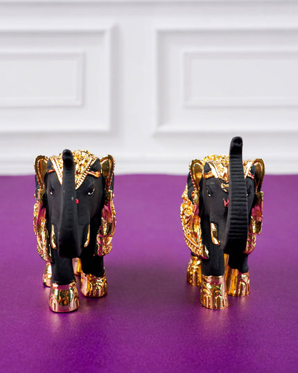German Silver 3Inch Elephant (Set of 2) - WL0887
