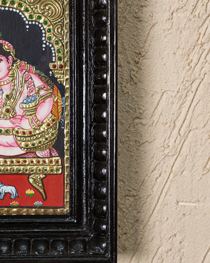 Tanjore Painting - Vithoba Krishna - Flat (Gold Foil) - 8x6 inch  - WL0939