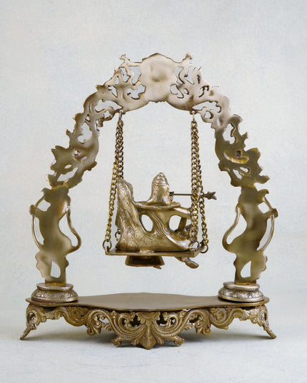 Brass Radha Krishna in Swing - WL1053