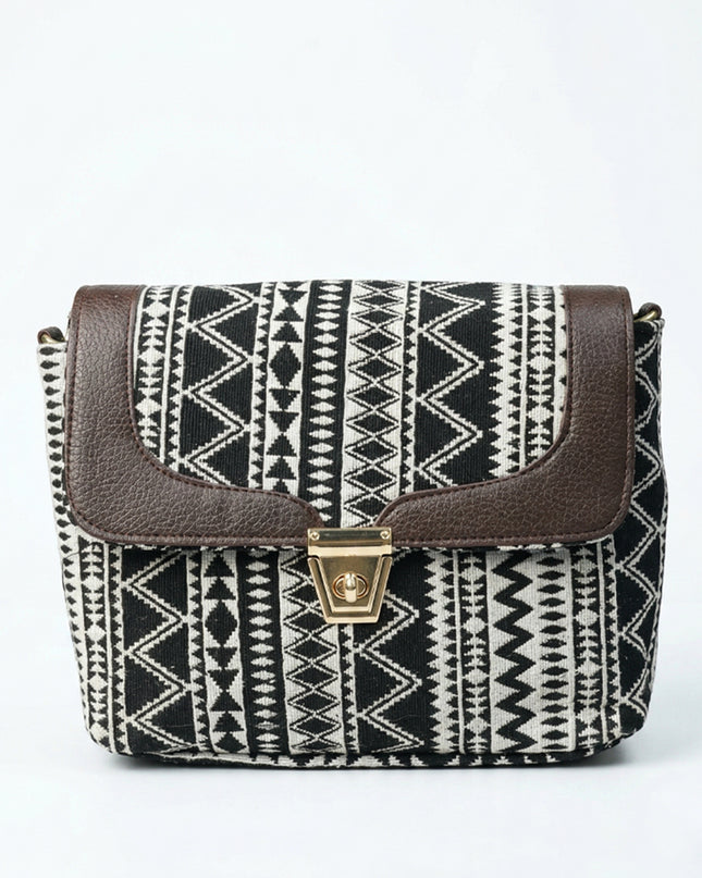 Printed Jacquard Sling Bag (Assorted) - WL1057