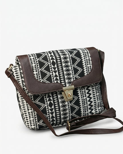 Printed Jacquard Sling Bag (Assorted) - WL1057
