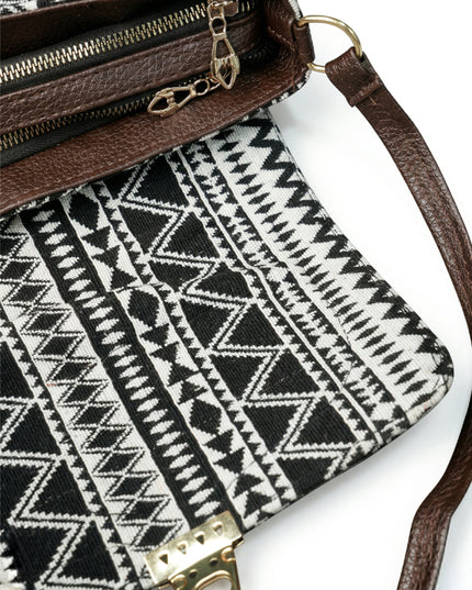 Printed Jacquard Sling Bag (Assorted) - WL1057