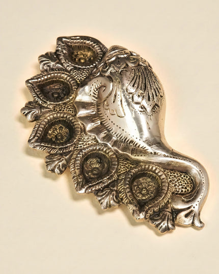 Brass Shank Shaped Diya - WL1203