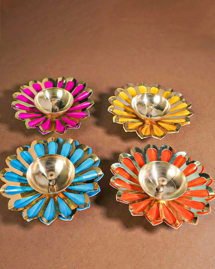 Brass Flower Shaped Diya - WL1475