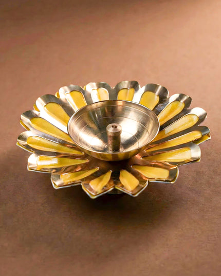 Brass Flower Shaped Diya - WL1475
