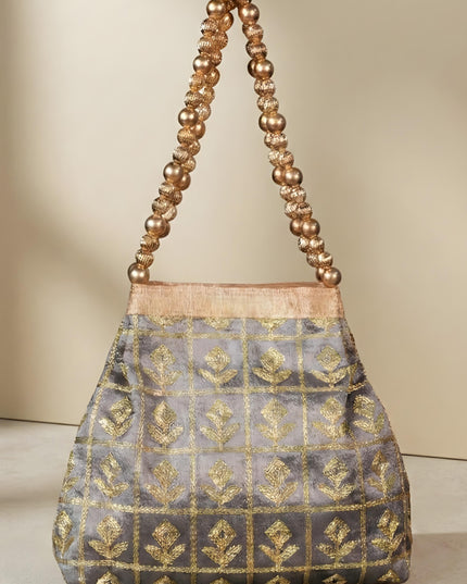 Mixed Colour Potli Bag with Golden Embroidery - WL1524