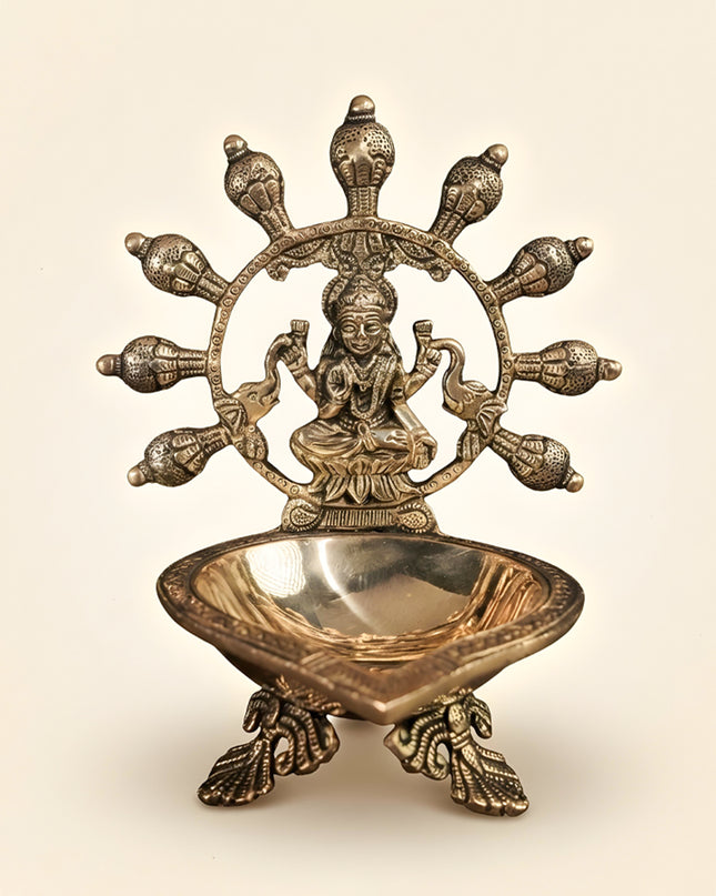 Brass Gajalakshmi Diya - WL1642