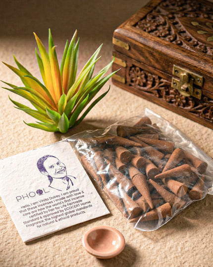 Organic Aromatic Incense Cones - WL1656