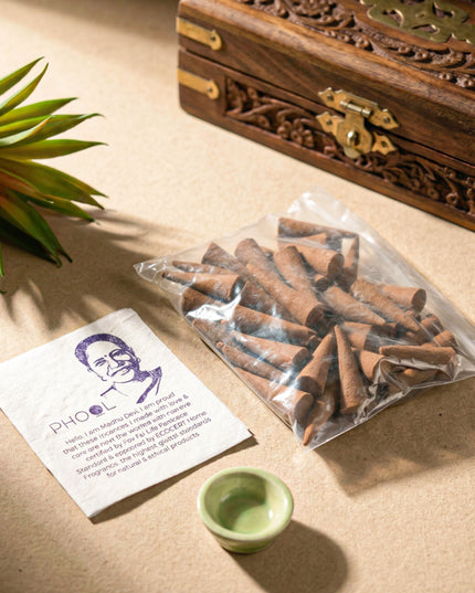 Organic Aromatic Incense Cones - WL1656