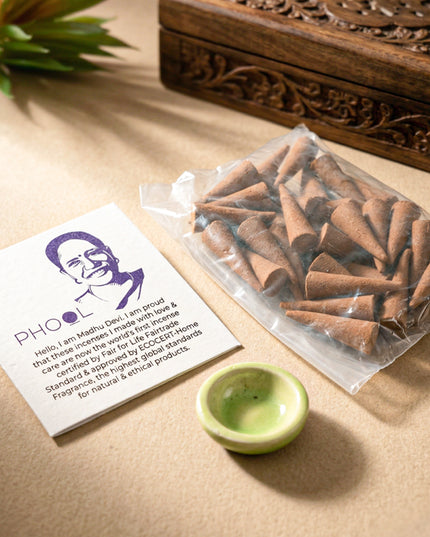 Organic Aromatic Incense Cones - WL1656