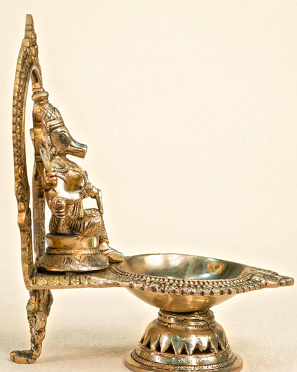 Brass Varahi Devi Diya - WL1689
