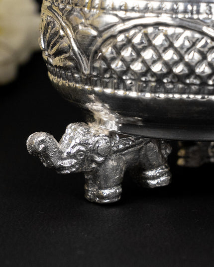 German Silver Elephant Leg Bowl - WL1895