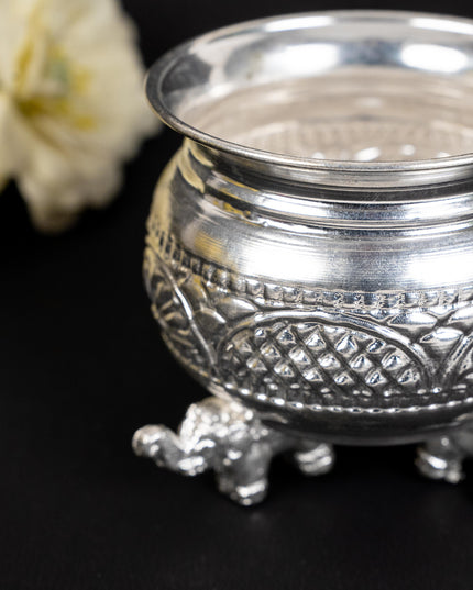 German Silver Elephant Leg Bowl - WL1895