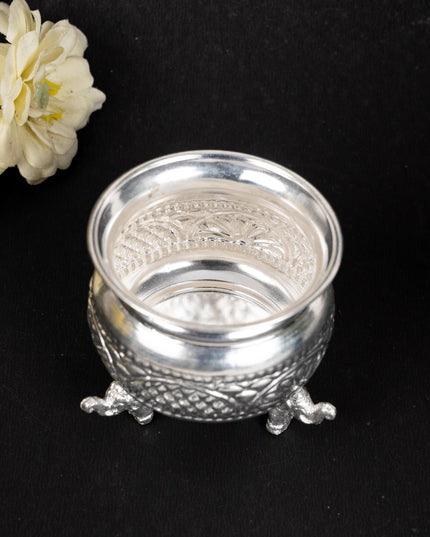 German Silver Elephant Leg Bowl - WL1895