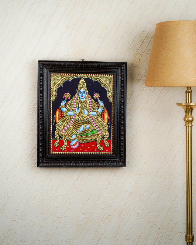 Tanjore Painting - Dhanwantari - Flat (Gold Foil) - 15x12 inch - WL1939