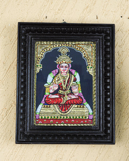 Tanjore Painting - Annapoorani - Flat (Gold Foil) - 8x6 inch - WL2021