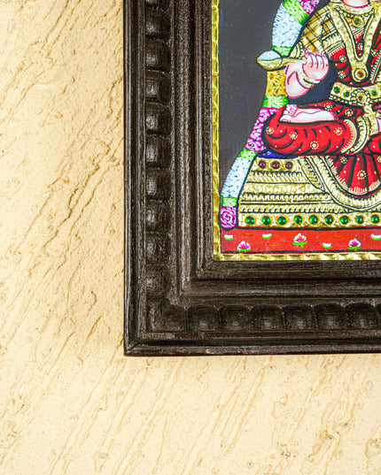 Tanjore Painting - Annapoorani - Flat (Gold Foil) - 8x6 inch - WL2021