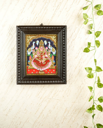Tanjore Painting - Gajalakshmi - Flat (Gold Foil) - 10x8 inch - WL2054
