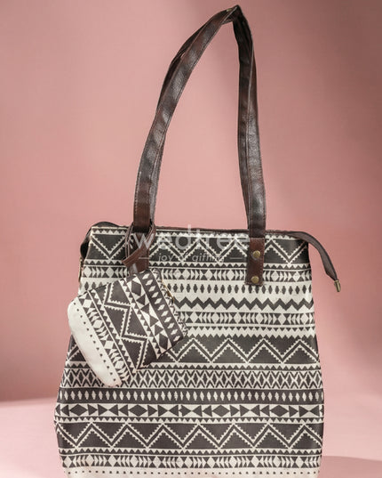 2 in 1 hand bag & clutch hand purse - Ikkat - WL2271