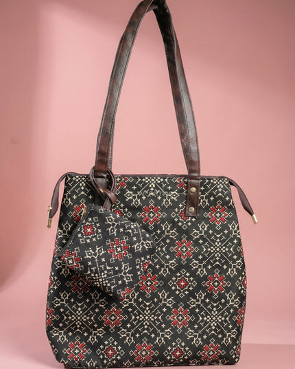 2 in 1 hand bag & clutch hand purse - Ikkat - WL2271