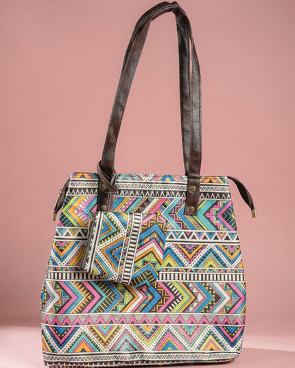2 in 1 hand bag & clutch hand purse - Ikkat - WL2271
