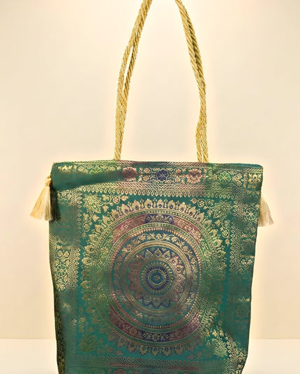 Grand Banarasi Assorted Design Hand bag ( 16 X 16 ) - WL2293