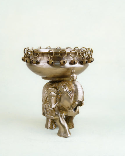 Brass Elephant Urli - WL2313