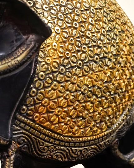 Brass Elephant with Bell - WL2434