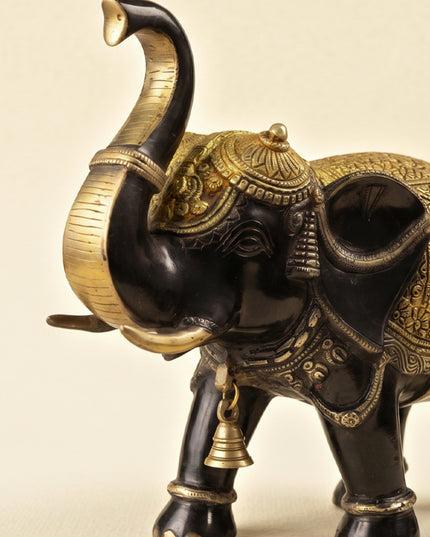 Brass Elephant with Bell - WL2434