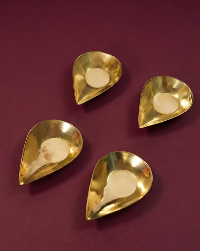 Brass Kuber Diya ( Set of 4 ) - WL2443