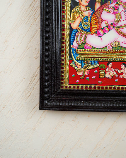 Tanjore Painting - Vithoba Krishna - Flat (Gold Foil) - 15x12 inch- WL2466