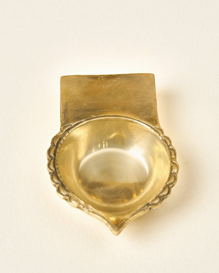 Brass Floral Diya - WL2566