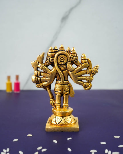 Brass Panchamuki Hanuman Idol - WL2718