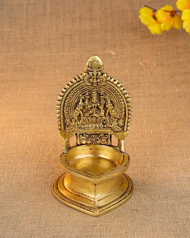 Brass Gajalakshmi Diya - WL2782