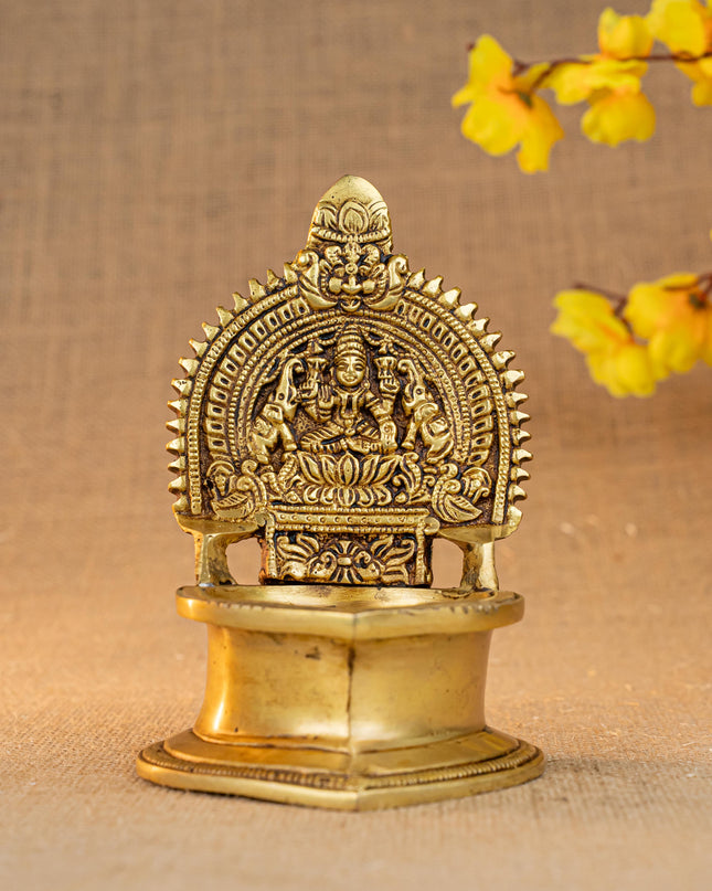 Brass Gajalakshmi Diya - WL2782