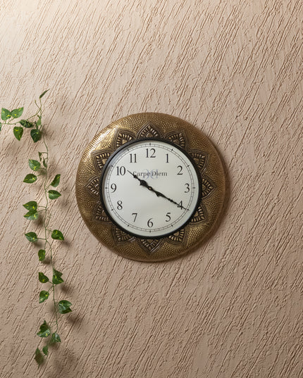 Wall Clock with Floral Design (18 inch) - WL2936