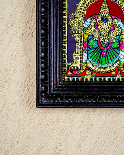 Tanjore Painting - Tirupati Balaji and Padmavathi Thayar - 15x12 inch - WL3000