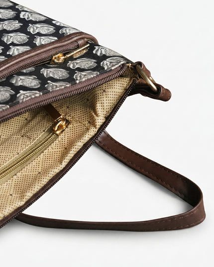 Printed Sling Bag in Cotton Fabric - WL3012
