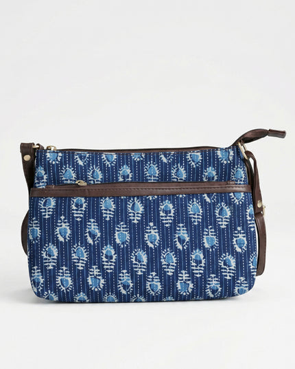 Printed Sling Bag in Cotton Fabric - WL3012